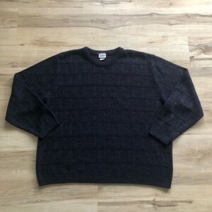 Vintage Knit Men's Blue Sweater